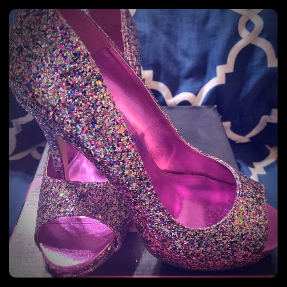 Glitter heels